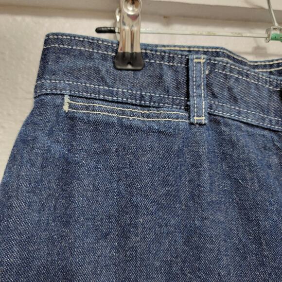 VTG 70s High Waist Dark Wash Jeans - Picture 5 of 10